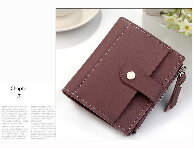 Dreifach gefaltete Clutch-Geldbörse in 6 Farben