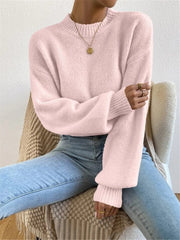 Mock Neck Long Sleeve Sweater