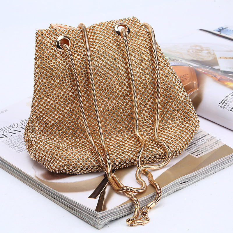 Glitter Hand Shoulder Evening Bag in 3 Colors
