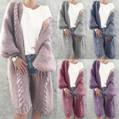 Knit Cardigan Coat in 5 Colors S-3XL
