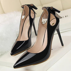 Leder High Heel Stilettos mit spitzer Zehenpartie in 7 Farben