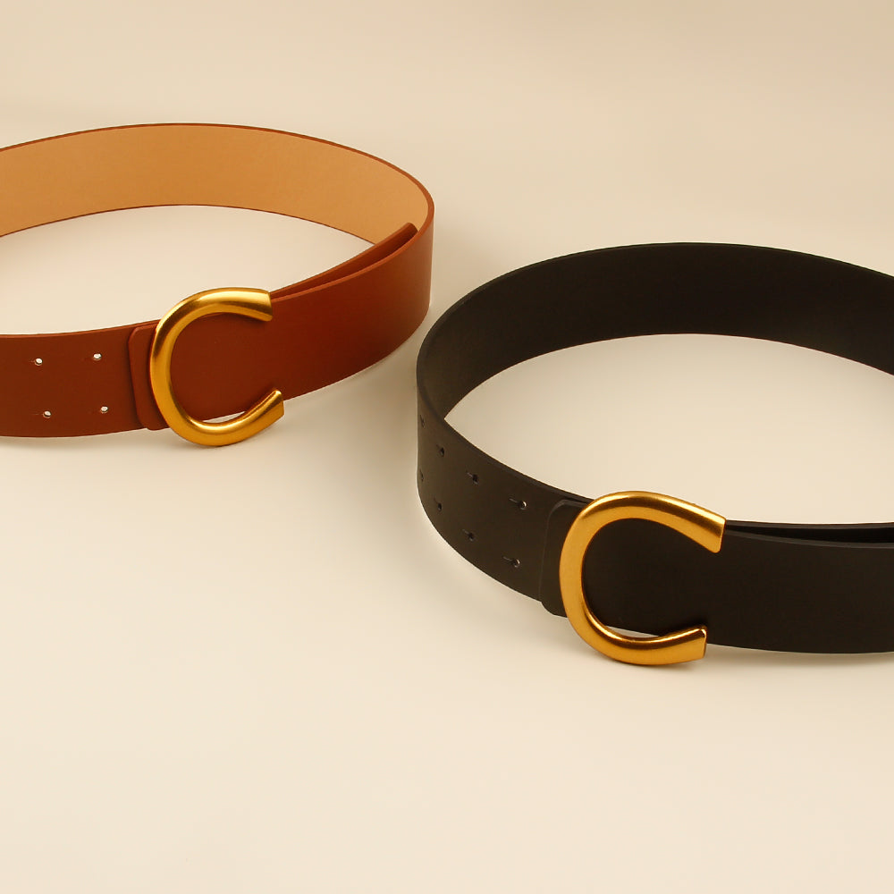 Ceinture avec boucle en 2 couleurs 