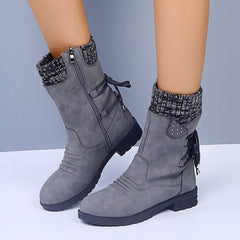 Suede Snow Boots with Side Zipper in 6 Colors