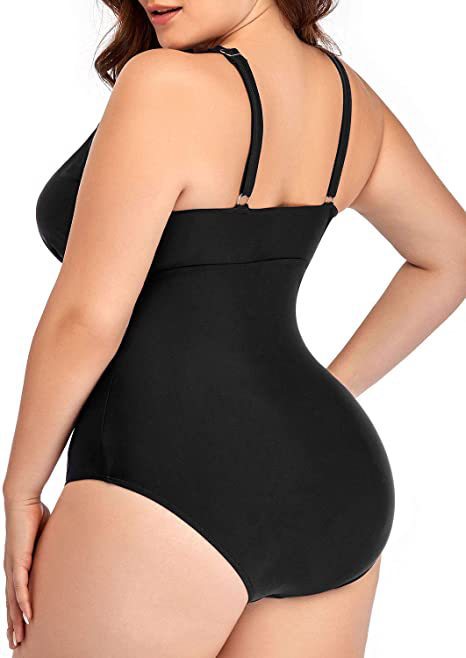 One Piece Swimsuit with Mesh S-5XL