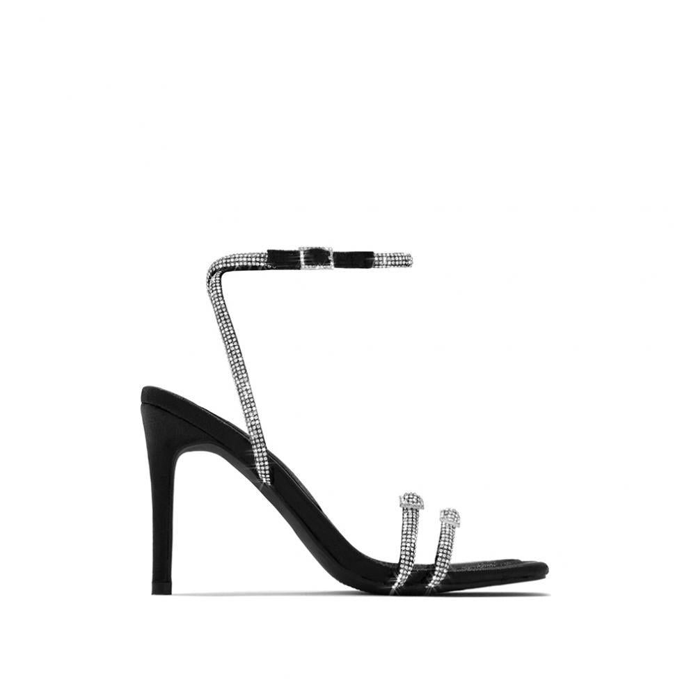 High Heel Rhinestone Stiletto Sandals