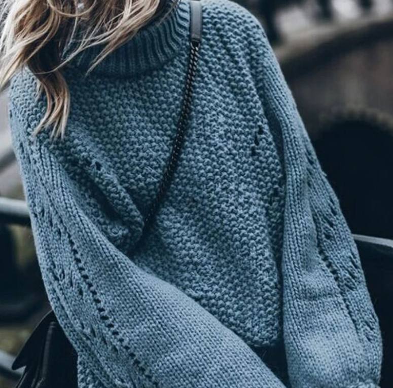 Loose Knit Long Sleeve Sweater in 7 Colors S-XL