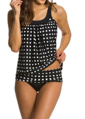 Tankini à pois en 4 couleurs S-3XL