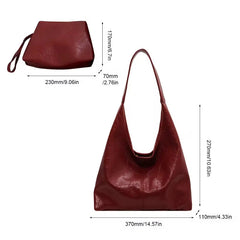 Large Capacity Shoulder Bag Two-Piece Set