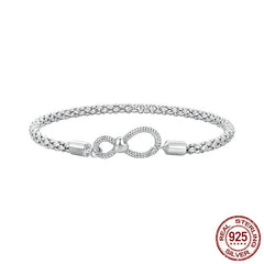 Sterling Silver Infinite Loop Bracelet