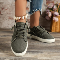 Baskets basses en denim