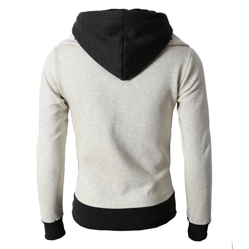 Herren-Sweatshirtjacke mit Reißverschluss und Kapuze in 4 Farben S-XXXL 