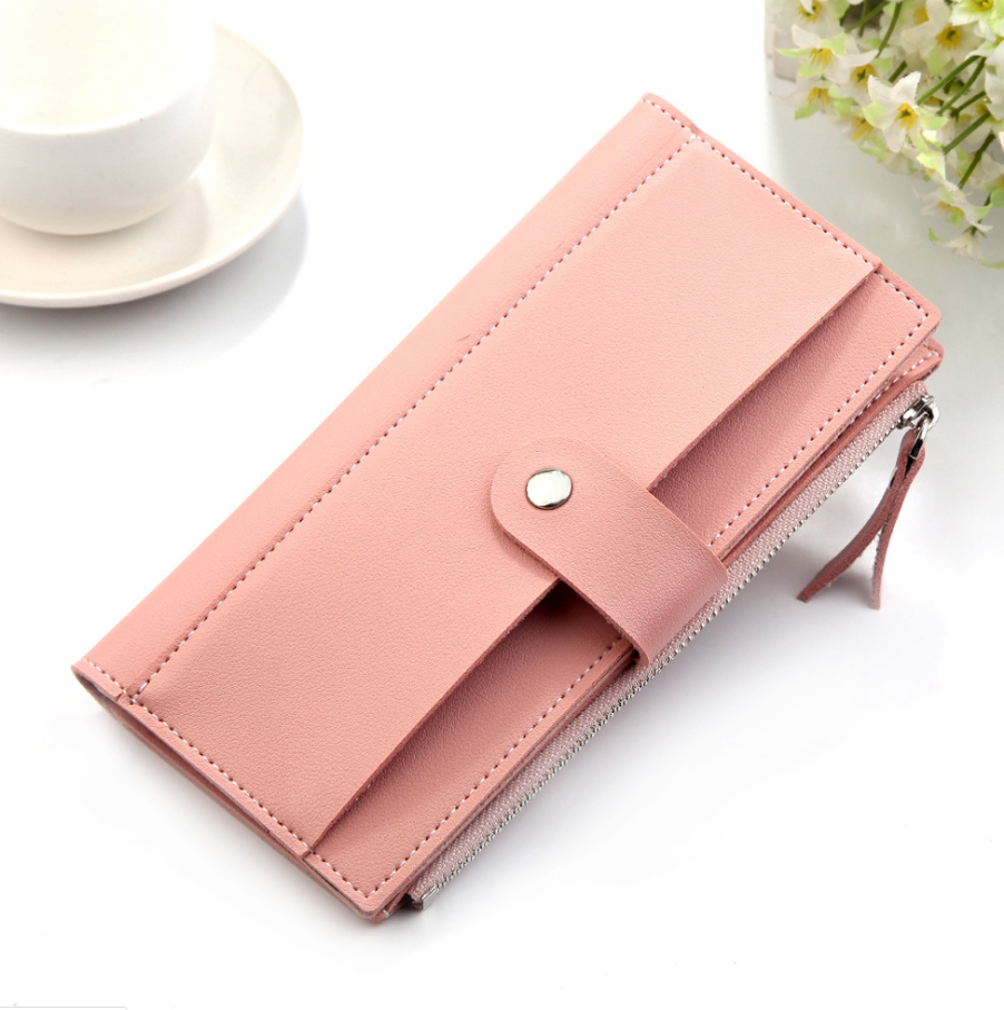 Dreifach gefaltete Clutch-Geldbörse in 6 Farben