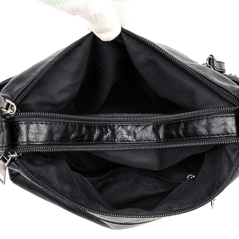 Soft Leather Messenger Bag in 7 Colors