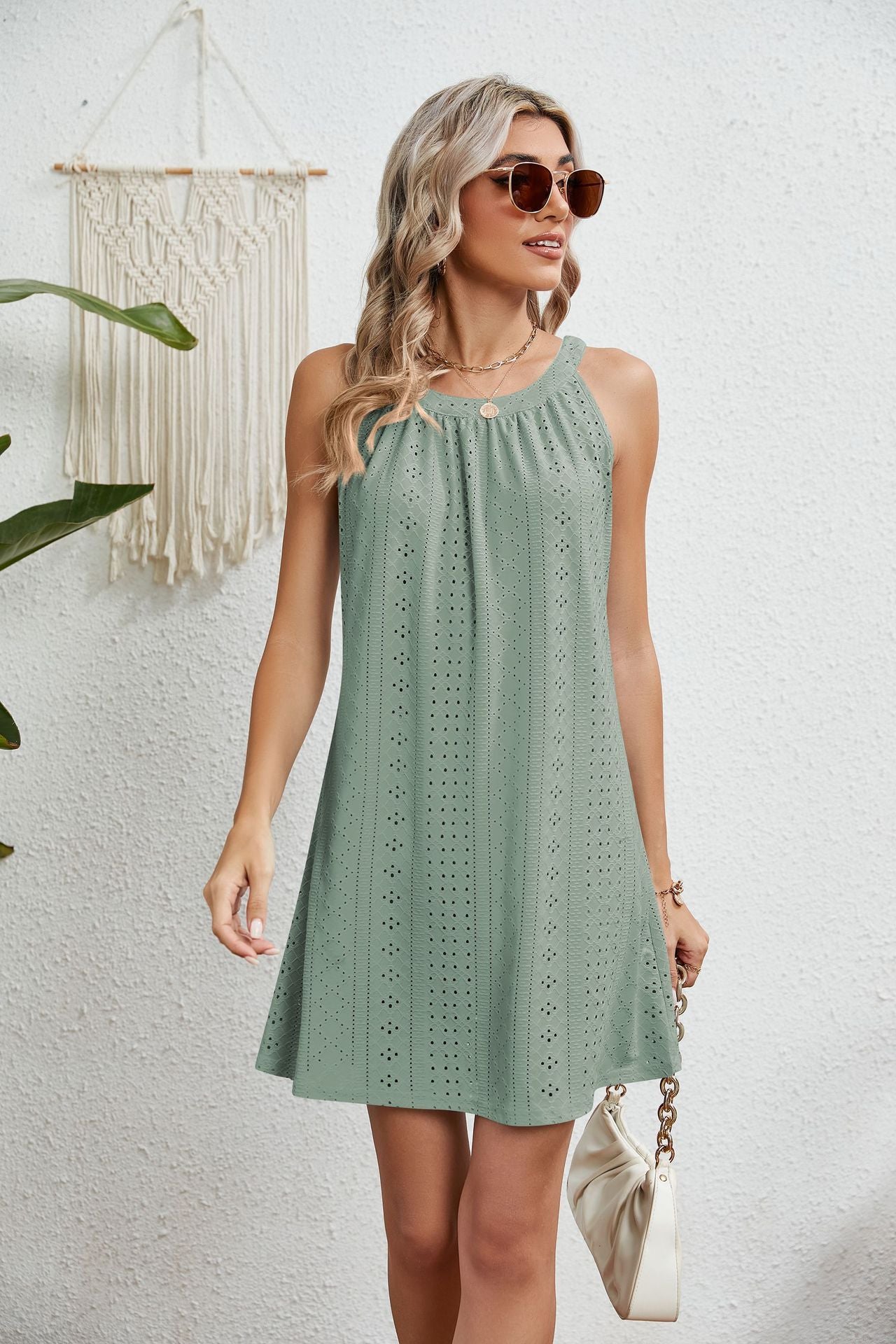 Halter Neck Sleeveless Beach Dress