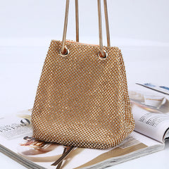 Glitter Hand Shoulder Evening Bag in 3 Colors