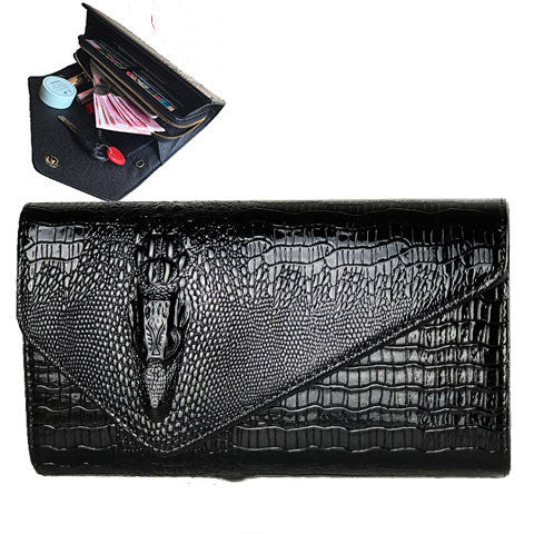 Crocodile Print Clutch