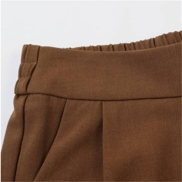 Slim Fit Pleated Pants with Pockets