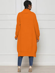 Knit Long Sleeve Solid Bodycon Cardigan