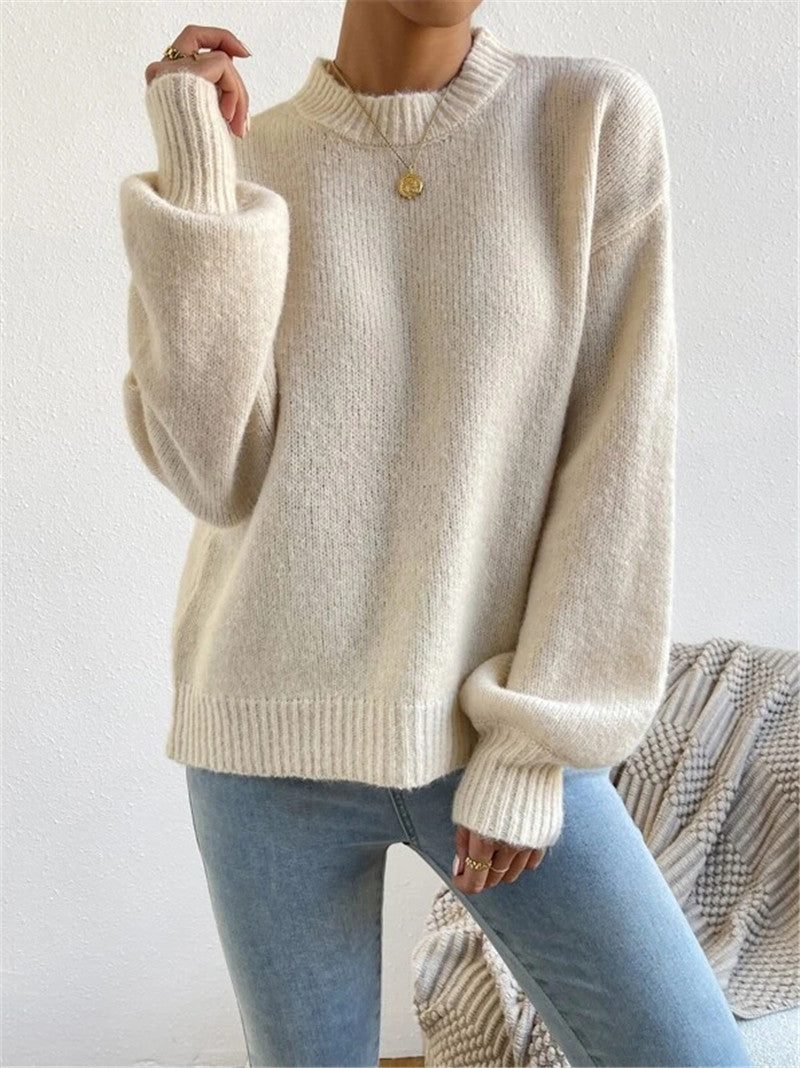 Mock Neck Long Sleeve Sweater