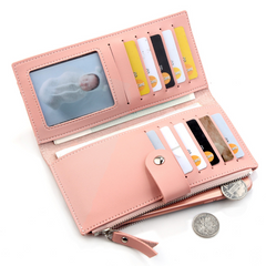 Dreifach gefaltete Clutch-Geldbörse in 6 Farben