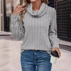 Cowl Neck Long Sleeve Shirt