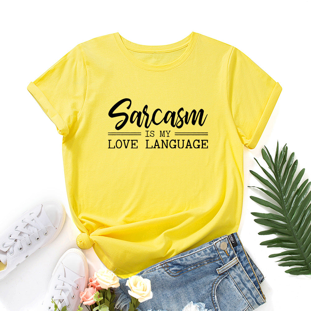 Sarcasm Is My Love Language Short Sleeve Shirt