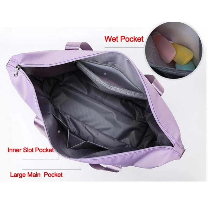 Large Capacity Waterproof Foldable Travel Bag in 8 Colors