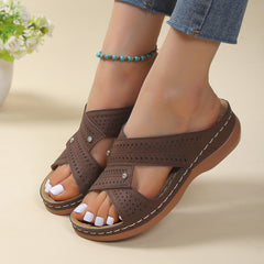 Casual Cross Strap Sandals in 5 Colors