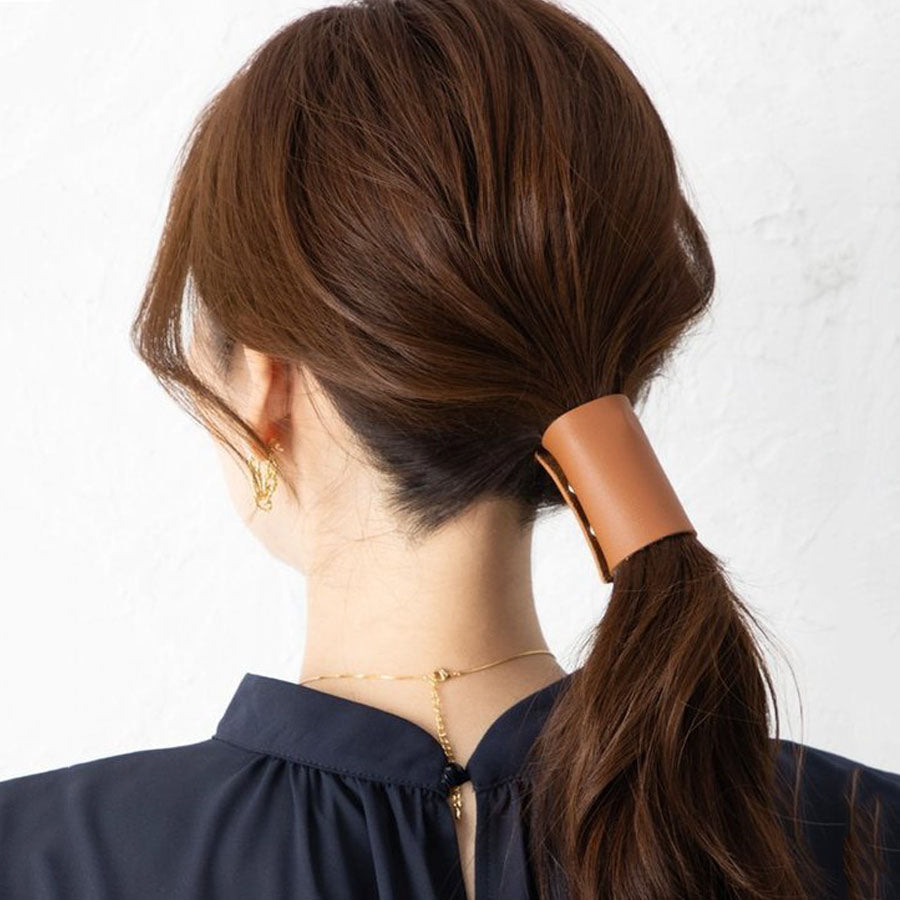 PU Leather Ponytail Hair Accessory in 4 Colors