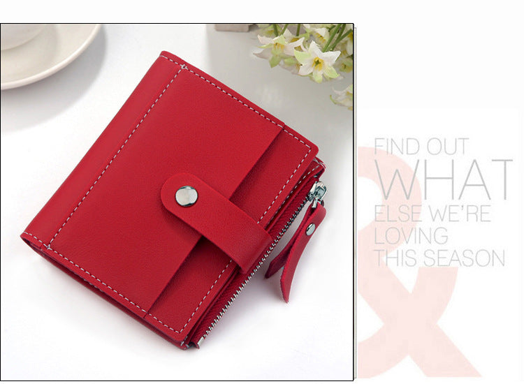 Dreifach gefaltete Clutch-Geldbörse in 6 Farben