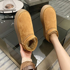 Sheepskin Fur-Lined Snow Boots
