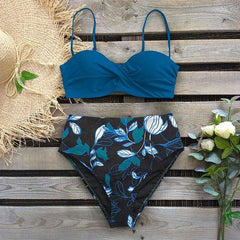 High Waist Printed Bikini in 15 Patterns S-XL