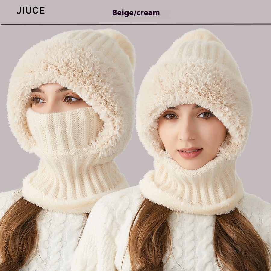 2-in-1 Pom Pom Toque and Scarf