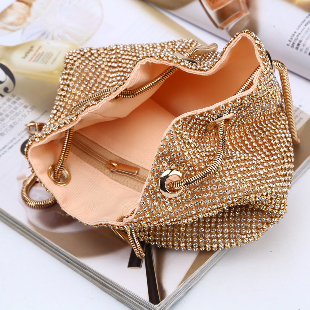 Glitter Hand Shoulder Evening Bag in 3 Colors