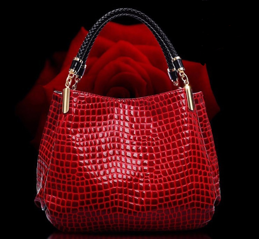 Crocodile Print Hand Bag