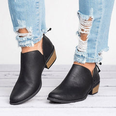 Low Heel Ankle Boots in 3 Colors