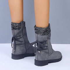 Suede Snow Boots with Side Zipper in 6 Colors