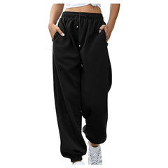Locker geschnittene Jogginghose mit Bündchen und Taschen