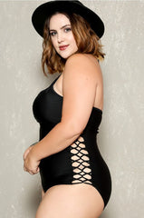 Plus Size One Piece Swimsuit in 2 Colors XL-5XL