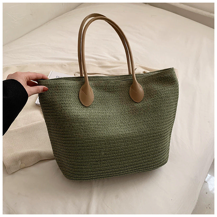 Woven Beach Bag Tote in 4 Colors