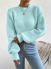 Mock Neck Long Sleeve Sweater