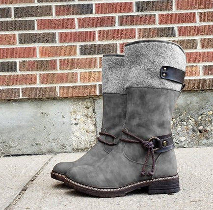 Suede Mid-Calf Snow Boots in 5 Colors