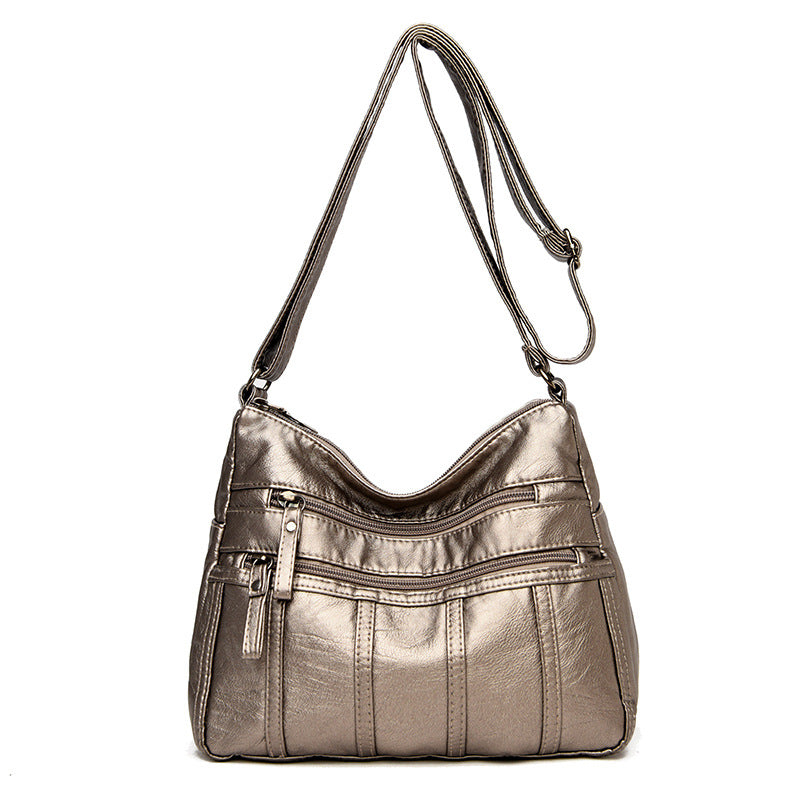 Soft Leather Messenger Bag in 7 Colors