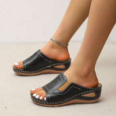 Wedge Sandals with Wide Strap
