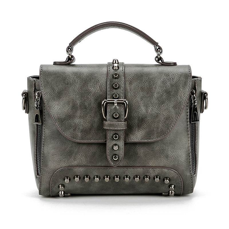 Studded Messenger Bag with Adjustable Strap in 13 Colors