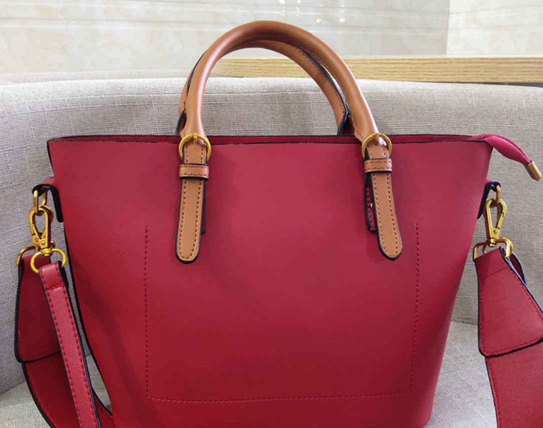Zippered Messenger Shoulder Bag in 5 Colors