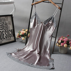 Lingerie Dress with Lace and Spaghetti Straps in 6 Colors M-XXL