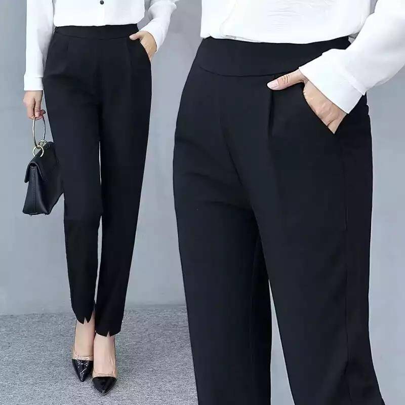 Slim Fit Pleated Pants with Pockets