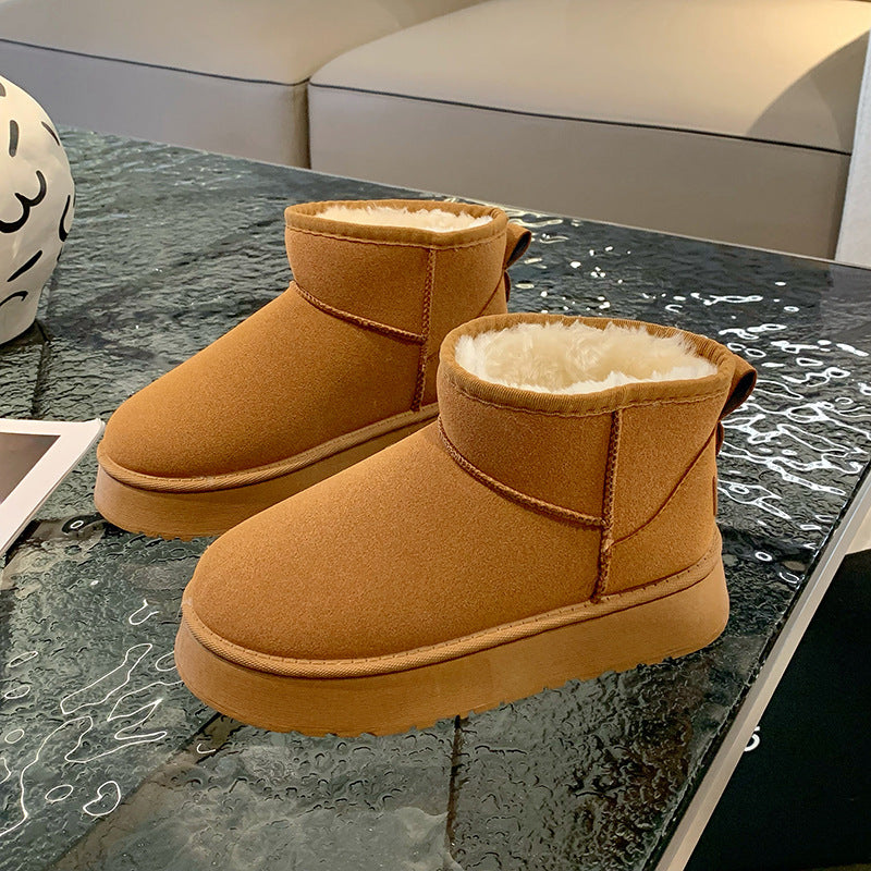 Plush Platform Slippers