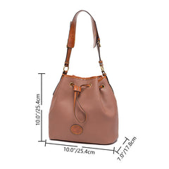 Large Capacity Bucket Bag with Drawstring in 6 Colors